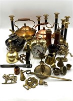 Brass and Copper Figurines Kettles and More