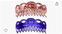 New Prettyou 5.5" Large Crystal Plastic Hair Claw