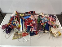 Box Lot Assorted Flags