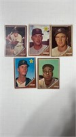 1962 Topps Lot of 5