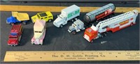 Lot Of 7 Toy Trucks And Cars