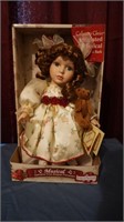 NIP Bisque Porcelain Musical Doll