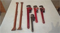 AUTO PARTS- PIPE WRENCHES