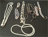 Box Vintage Costume Necklaces and Bracelets