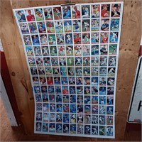 Uncut Sheet of Topps 1991 Sports Cards