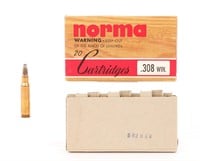 308 WINCHESTER NORMA VINTAGE COLLECTIBL AMMUNITION