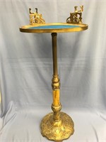 Religious candelabra brass      (K15)
