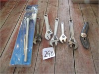 5 CRESCENT WRENCHES, TOOLS