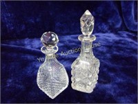 Crystal Cruets With Stoppers