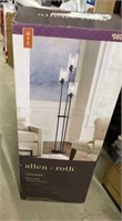 Allen/Roth bronze floor lamp clearglass