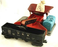 (3) LIONEL COAL LOADER & HOPPER