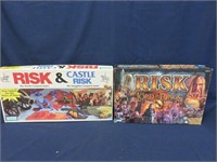 Lot of 2 Risk Games Lord of the Rings Castle
