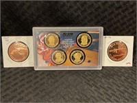 US MINT PRESIDENTIAL ONE COIN PROOF SET & TWO M16