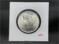 1922 PEACE DOLLAR BU