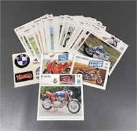 Motorcycle Photo Spec Sheet Info Collector Cards