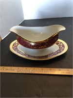 Antique Limoges Porcelain Gravy Boat