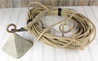 9 lb Weight w/60' Rope