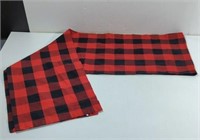 Red and Black Plaid Table Runner 14x102 pictured