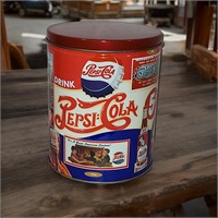 Collectible Pepsi Cola Round Advertisement Tin