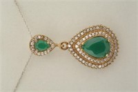 4ct Emerald Necklace