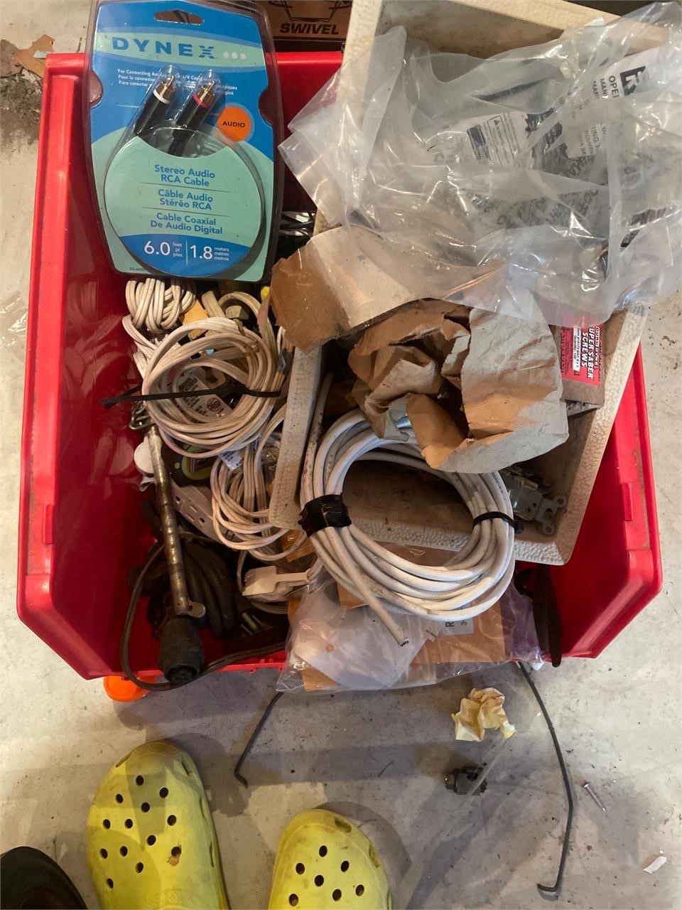 Misc lot of extension cords etc