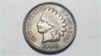 1908 Indian Head Cent Penny Very High Grade