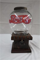 Pepsi Cola wooden gumball/peanut dispenser,