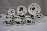 Fine China, Queens "Hookers Fruit", dinnerware