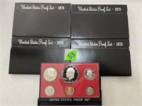(5) 1978 Proof Mint Sets