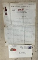 1946 coke letter and envelope