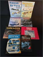 9 VINTAGE MILITARY AIRCRAFT BOOKS