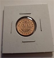 1943 Newfoundland One Cent 1 Penny coin