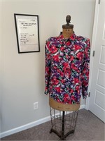 Vtg 1990's Oscar de la Renta Expressions Shirt