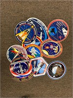 Lot of 10 NASA Mission Patch Stickers