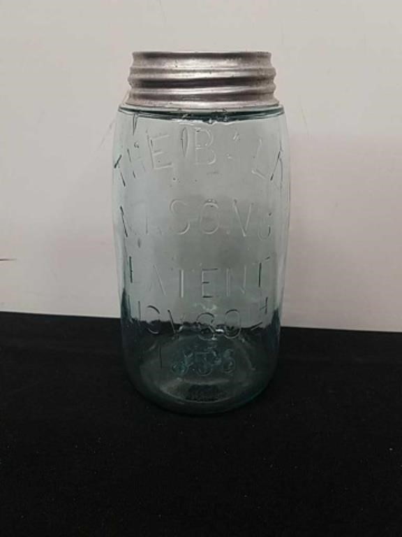 Antique the ball 1858 mason jar with lid