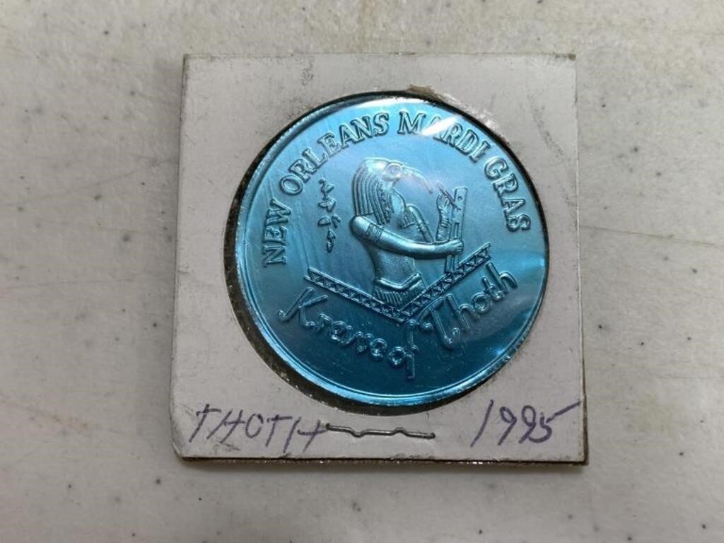 1995 Krewe of Thoth Doubloon Things That Go Bump