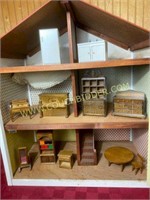 Wooden doll house furniture