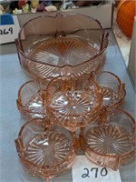 Pink Depression Glass Bowls