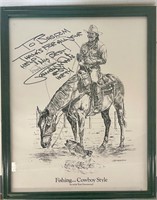 Dallas Cowboys H.O.F Randy White Autograph Poster