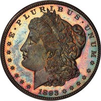 $1 1893-CC BRANCH MINT PROOF. PCGS PR65+ CAC