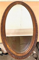 antique oval mirror 35x20