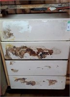 Vintage Metal Upper Cabinets with Misc Chemicals