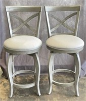 Swivel Counter Height Stool w/ Upholstered Seat