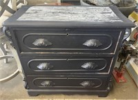 Painted Three Drawer Chest