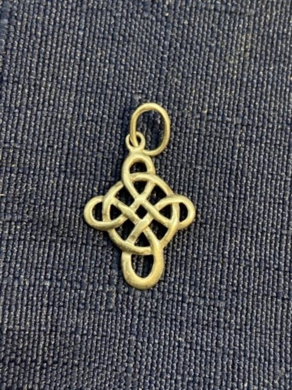 Sterling silver Celtic cross pendant