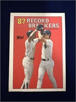 TOPPS 1987 RECORD BREAKERS DON MATTINGLY 2