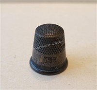 (K) Small Sterling Thimble