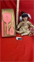 INDIAN DOLL AND VANITY SET