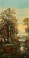 Antique Landscape Painting, Dora Karnik.