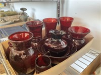 RUBY RED GLASSWARE